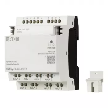 Eaton easyE4 AC digitālo ieeju/izeju paplašināšanas modulis, 16 ieejas, 4 releja izejas, 100-240 V AC (197222)