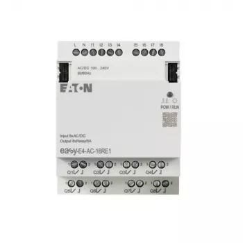 Eaton easyE4 AC digitālo ieeju/izeju paplašināšanas modulis, 16 ieejas, 4 releja izejas, 100-240 V AC (197222)