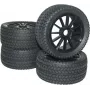 Reely 1:8 Buggy pilnīgi riteņi Street 10-spokes melni 4 gab (RA093SBA1)