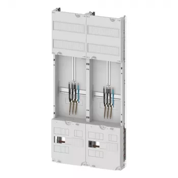 Eaton ZSD-Z27A1332 skaitītāju lauks ar sadales paneli, 1 skaitītāja vieta, 1 sadales lauks, 63 A, 5 polu kopne, 7 rindas, 12 TE katrā rindā, iepriekš savienots 260411
