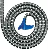 HellermannTyton Helawrap kabeļu pārvalks, sudraba, PP, 2 m, 27 mm 161-64406