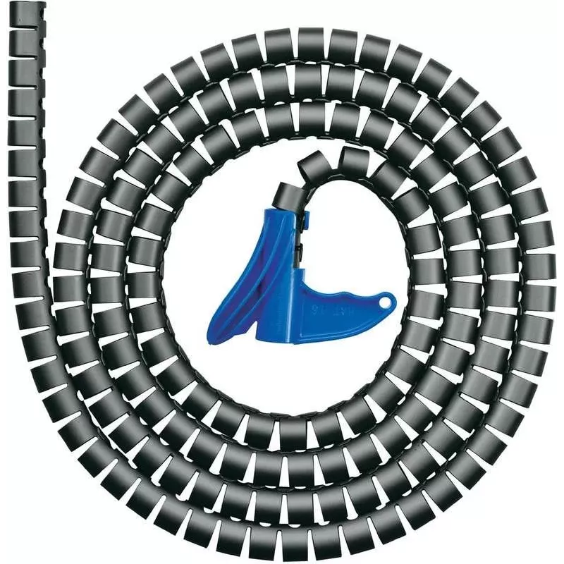 HellermannTyton Helawrap kabeļu pārvalks, sudraba, PP, 2 m, 27 mm 161-64406