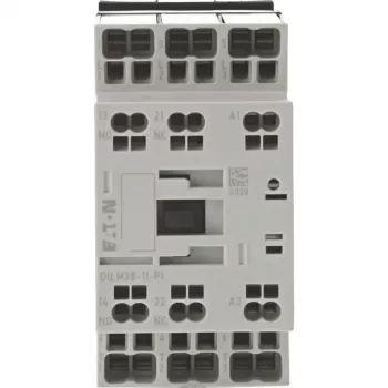 Eaton DILM38-11(RDC24) 3-polu kontaktors, 38 A AC-3, 24 V DC spole, 1NO+1NC 199298