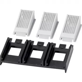 Eaton NZM1-XIPK spaiļu pārsegs NZM1, PN1, N1 automātiskajiem slēdžiem, 3-poliem, IP20 priekšā / IP40 aizmugurē, melns/pelēks, 90 mm 266744