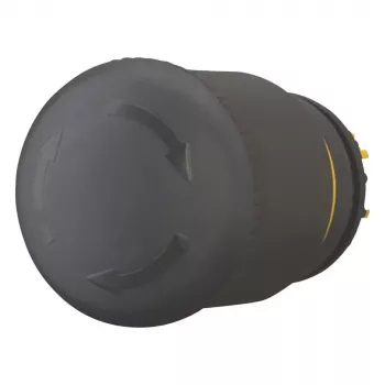 Eaton M22S-PVT melna sēņveida pogas izpildmehānisms, 22mm, momentāna darbība 271499