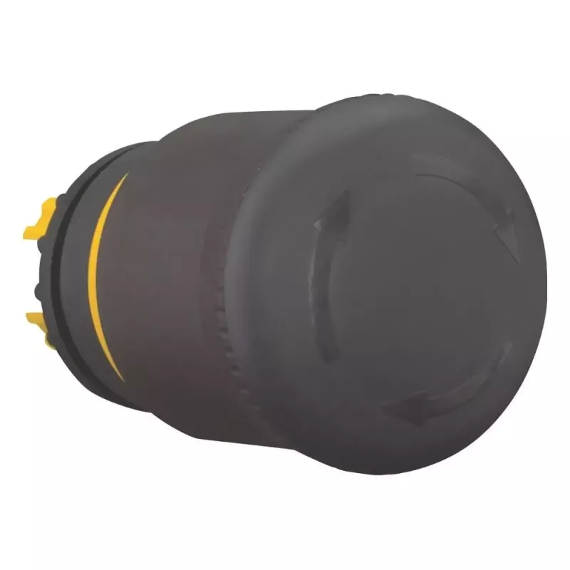 Eaton M22S-PVT melna sēņveida pogas izpildmehānisms, 22mm, momentāna darbība 271499