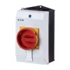 Eaton T0-4-15682/I1/SVB 6 polu kameru slēdzis 20A 690V AC ar sarkanu/dzeltenu rokturi 207161