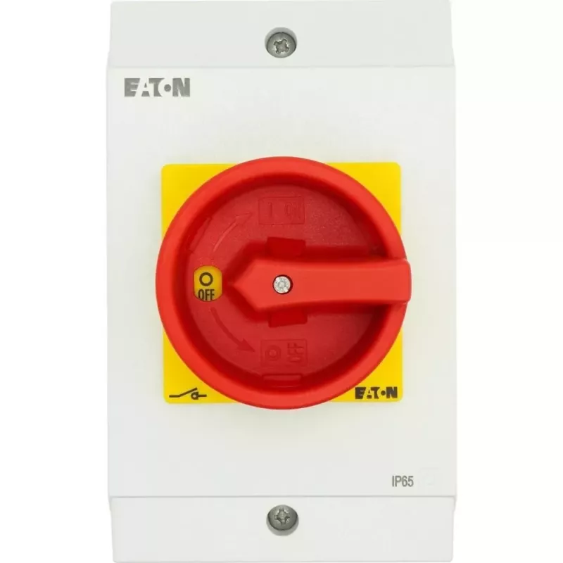 Eaton P1-32/I2/SVB/HI11 galvenais slēdzis 3-poliem 32 A sarkans/dzeltens 207318