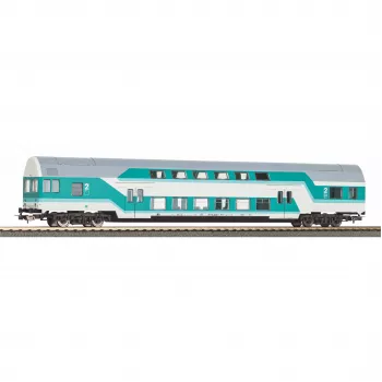 PIKO 53109 H0 divstāvu vadības vagons DBmq 776 piparmētru zaļš DR IV ēra