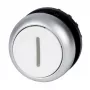 Eaton M22-D-W-X1 uzspiedējpogas aktuatore ar baltu pogu, melnu apmali, momentāna, 22,5 mm 216611
