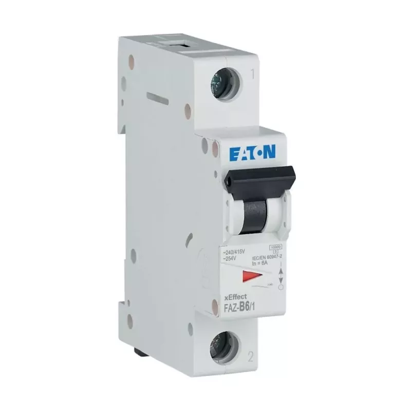 Eaton FAZ-B6/1 automātiskais slēdzis (MCB) B tips, 1 pols, 6 A, 10 kA 278529