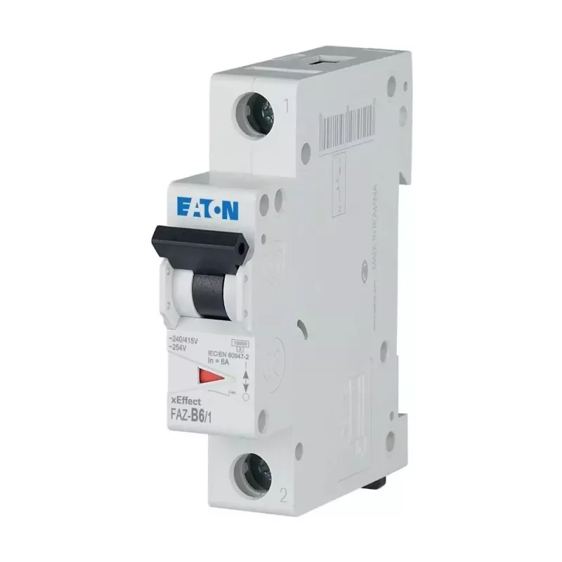 Eaton FAZ-B6/1 automātiskais slēdzis (MCB) B tips, 1 pols, 6 A, 10 kA 278529