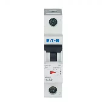Eaton FAZ-S4/1 miniatūrais automātiskais slēdzis 1-polārs 4A S-raksturlīkne 10kA 278609