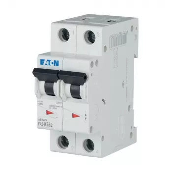 EATON FAZ-K25/2 automātiskais slēdzis (MCB), K raksturlīkne, 25 A, 2 polu, 10 kA 278800
