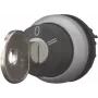 Eaton M22-WRS3 atslēgas selektora slēdža izpildmehānisms, 3 pozīcijas, fiksējošs, plastmasas melns priekšējais gredzens, 22,5 mm 216900
