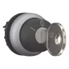Eaton M22-WRS3 atslēgas selektora slēdža izpildmehānisms, 3 pozīcijas, fiksējošs, plastmasas melns priekšējais gredzens, 22,5 mm 216900