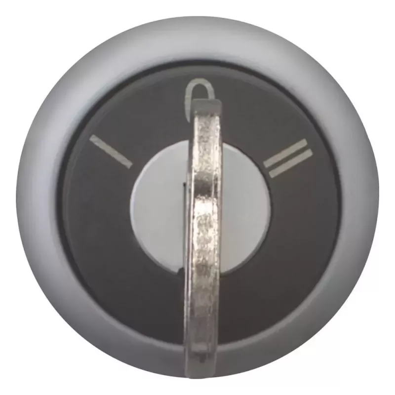 Eaton M22-WRS3 atslēgas selektora slēdža izpildmehānisms, 3 pozīcijas, fiksējošs, plastmasas melns priekšējais gredzens, 22,5 mm 216900