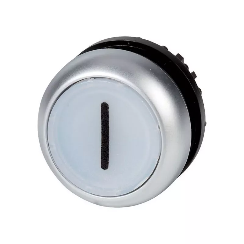 Eaton M22-DL-W-X1 ieslēgšanas pogas aktulators, balts, metāla apmale, 22,5 mm 216942