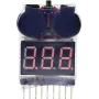 Reely LiPo pārbaudītājs 2-8S baterijām ar LCD displeju un balansēšanas portu 1511388