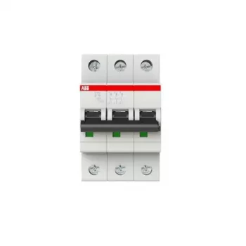 ABB S203-D16 automātiskais slēdzis, D-raksturlīkne, 16 A, 3-polu, 6 kA, 230/400 V AC 2CDS253001R0161