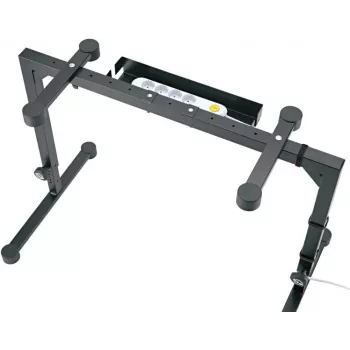 K&M 18808 kabeļu organizators Omega klaviatūras statīviem - melns 18808-000-55