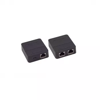 SHIVERPEAKS BS08-01102 2 portu Gigabit manuālais tīkla komutators, ABS melns