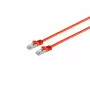 EXERTIS CONNECT Cat6a S/FTP komutācijas kabelis RJ45 uz RJ45 5m sarkans LSZH formēts ar aizsargātu fiksatoru 79305R