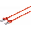 EXERTIS CONNECT Cat6a S/FTP komutācijas kabelis RJ45 uz RJ45 5m sarkans LSZH formēts ar aizsargātu fiksatoru 79305R
