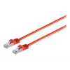 EXERTIS CONNECT Cat6a S/FTP komutācijas kabelis RJ45 uz RJ45 5m sarkans LSZH formēts ar aizsargātu fiksatoru 79305R