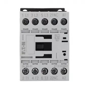 Eaton DILM9-01 Kontaktors, 3-poliem, 9 A, 24 V AC spole 276729