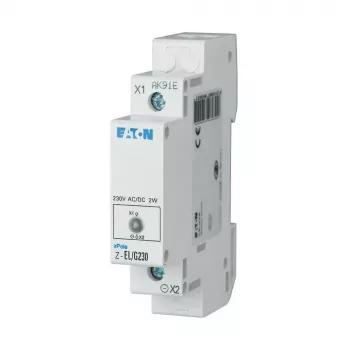 Eaton Z-EL/G230 zaļa LED signāllampa, DIN sliedei, 230V AC, 1 TE 284922