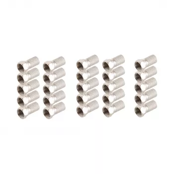 SHIVERPEAKS F-konektors 6,7 mm ar lielo uzgriezni, 25 gab. (BS85009-A-SET25)