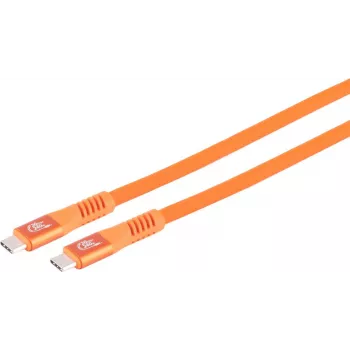 S CONN MAXIMUM CONNECTIVITY USB-C lādēšanas kabelis, 3.2, 240W, oranžs, 1m (14-77027)