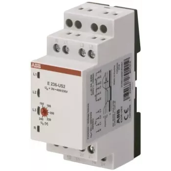 ABB E236-US2 zemsprieguma kontroles relejs, 10-60 V AC/DC, 1 pārslēguma kontakts, 2CDE165010R2001
