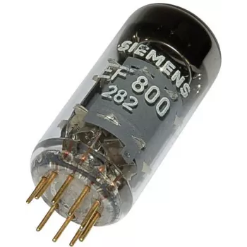Siemens EF 800 = EF 860 elektronu lampa, Noval pamatne, pentode, 6,3 V kvēldiegs, 1 gab.