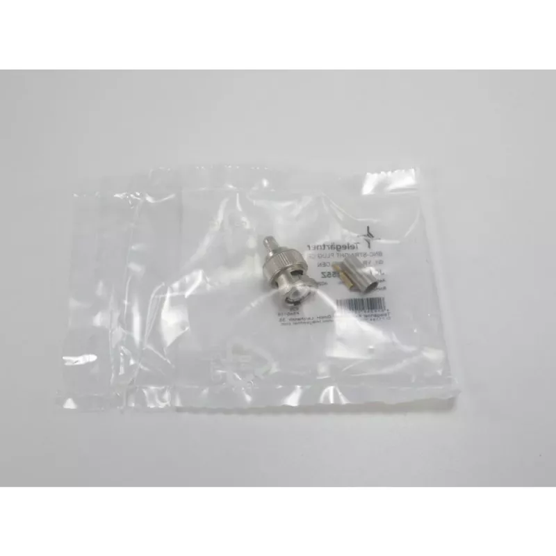 Telegärtner BNC presējamais kontaktdakša 50 Ohm RG-58 C/U kabelim, taisna, zelta/niķeļa pārklājums, 1 gab. J01000A1255Z