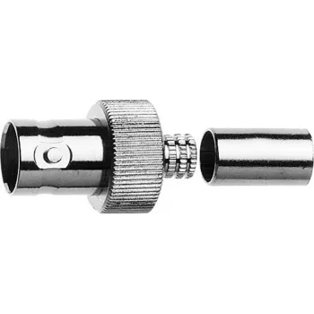 Telegärtner BNC kabeļa ligzda, crimp G16 75 Ohm, Crimp/Crimp, A0806, G16 (0.6/3.7 D) - 1 gab. J01003A1353