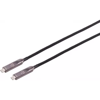 S CONN MAXIMUM CONNECTIVITY USB-C hibrīdais aktīvais optiskais kabelis 3.2 Gen 2 8K 10Gbps 60W 12,5m 30-43215