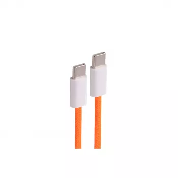 shiverpeaks USB-C uzlādes kabelis 2.0, 60W, oranžs, tekstila, 0,5m (BS14-21017)