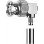 TELEGÄRTNER BNC 90° leņķa krimpēšanas/lodēšanas spraudnis 50 Ohm RG-174/RG-188/RG-316 (J01000A0033)