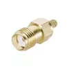 Telegärtner J01151A0611 SMA ligzdas tipa kabeļa savienotājs, apspiežams G05, kabeļiem RG-223/U, RG-142 B/U, zelta krāsā
