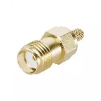 Telegärtner J01151A0611 SMA ligzdas tipa kabeļa savienotājs, apspiežams G05, kabeļiem RG-223/U, RG-142 B/U, zelta krāsā