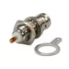 Telegärtner BNC panelis ligzda, izolēta 50 Ohm, baltas izolācijas paplāksnes, Z03 (J01001B1222)