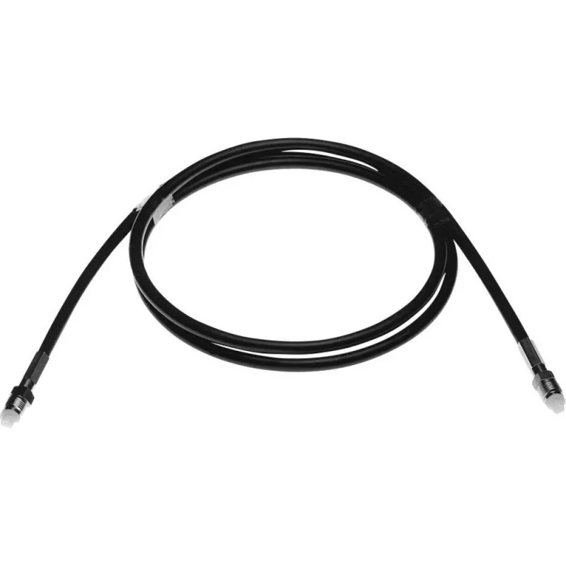 Telegärtner L00012A0018 3m FME vītņu uz FME vītņu RG-58 koaksiālais kabelis, melns