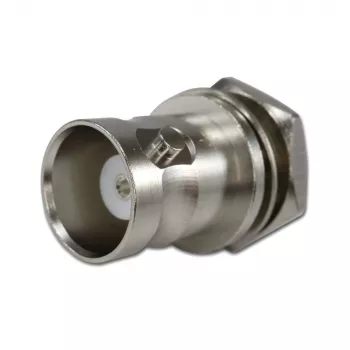 Telegärtner BNC panel montāžas ligzda 50 Ohm, sudraba pārklājuma iekšējais vads, UG-1094/U (J01001B0615Z)