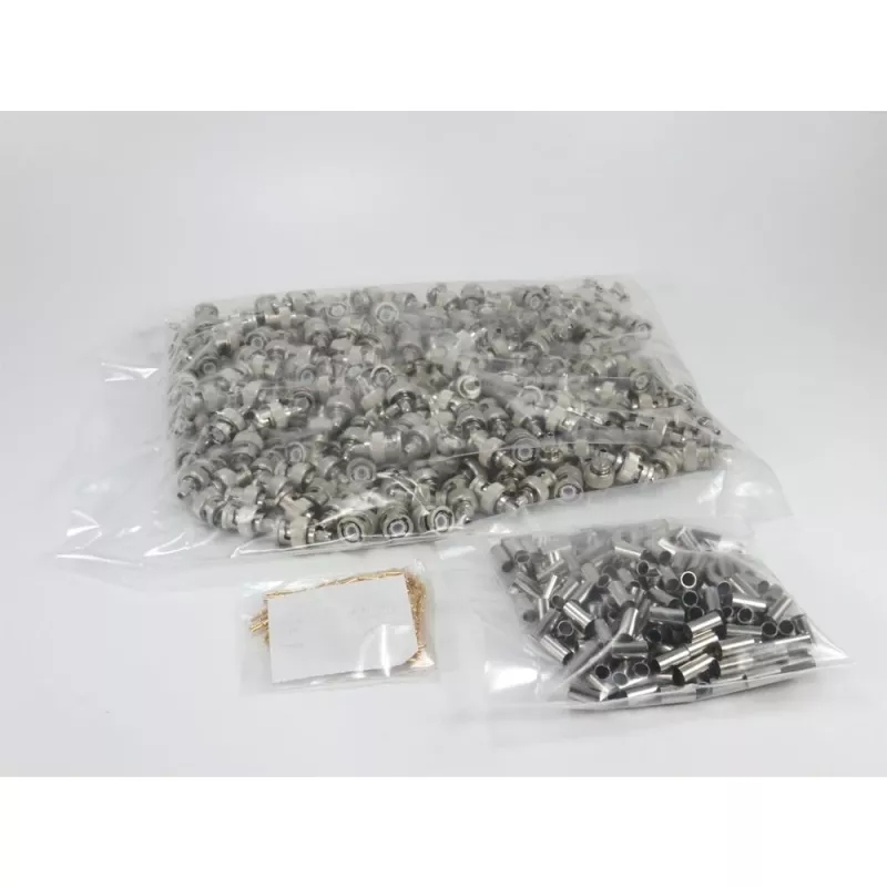 Telegärtner BNC krimpkontakts 50 Ohm RG-58 C/U kabelim, G01 Professional, niķelis/zelts, 250 gab. J01000A1255S