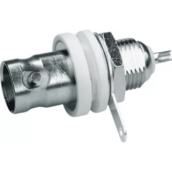 Telegärtner BNC panelē montējams ligzda, izolēta 75 Ohm, baltas izolācijas paplāksnes, 1 gab. (J01003B1286)