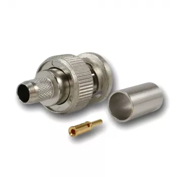Telegärtner BNC krimp savienotājs G02 75 Ohm RG-59B/U, UG-1789/U, vīrišķais, 5 gab. J01002A1288Y