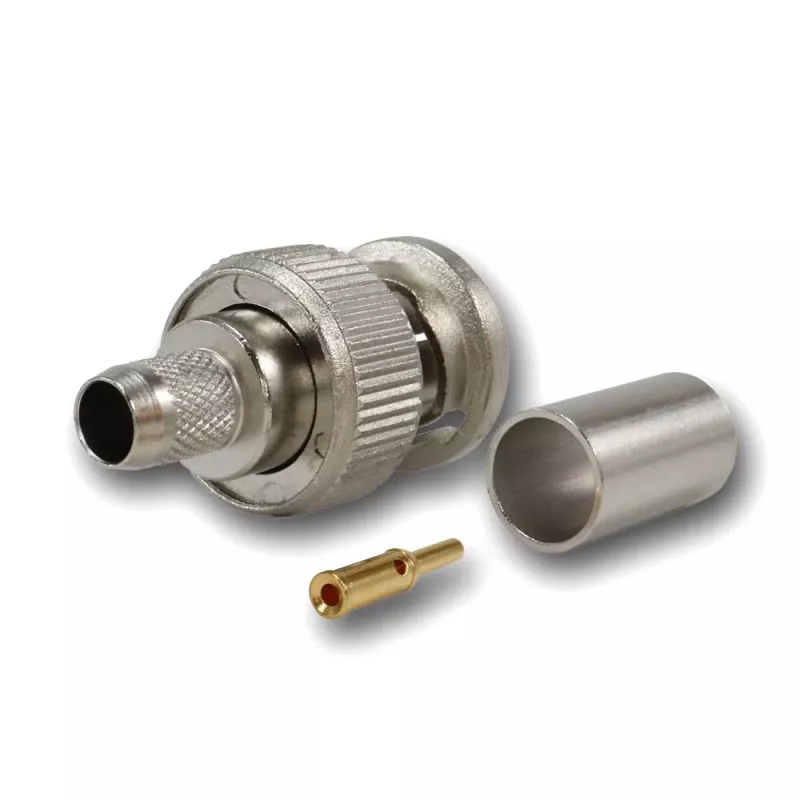 Telegärtner BNC krimp savienotājs G02 75 Ohm RG-59B/U, UG-1789/U, vīrišķais, 5 gab. J01002A1288Y
