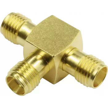 Telegärtner SMBA adapteris SMA female uz SMA female, 50 Ohm, DC-18 GHz, niķelēts misiņš J01155A0011